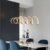 Modern Creative Dining Room Island Chandelier Stainless Steel Simple Restaurant Led Pendant Lamp Coffee Office Long 1 1