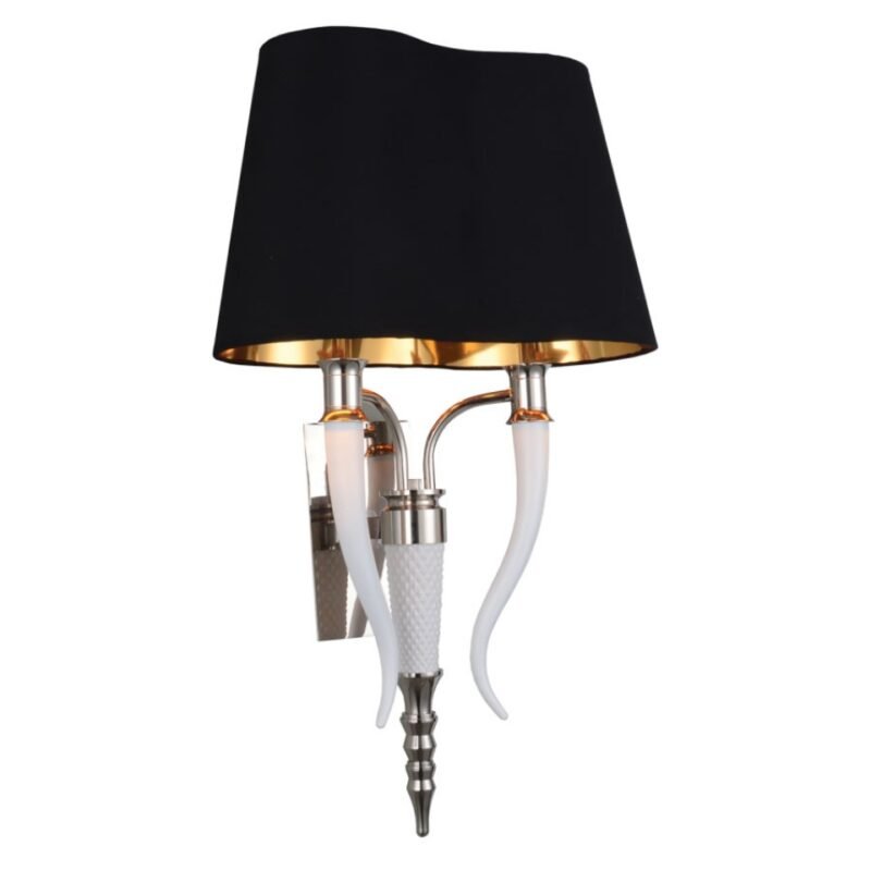 0041619 Black Fabric Wall Lamp 960 1