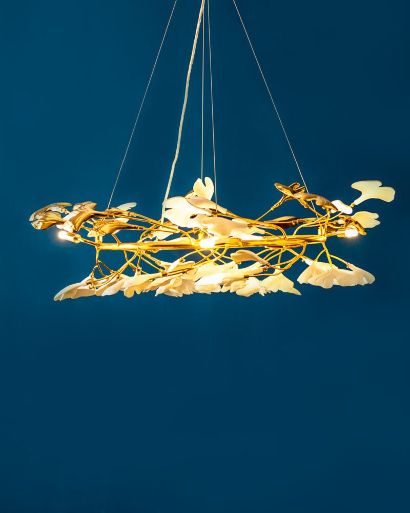 Ginkgo Leaf Branch Chandelier - Image 2