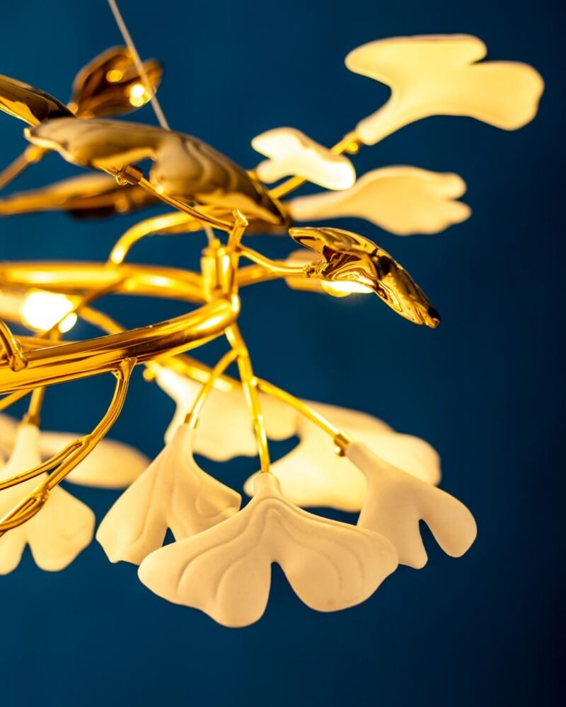 Ginkgo Leaf Branch Chandelier - Image 5