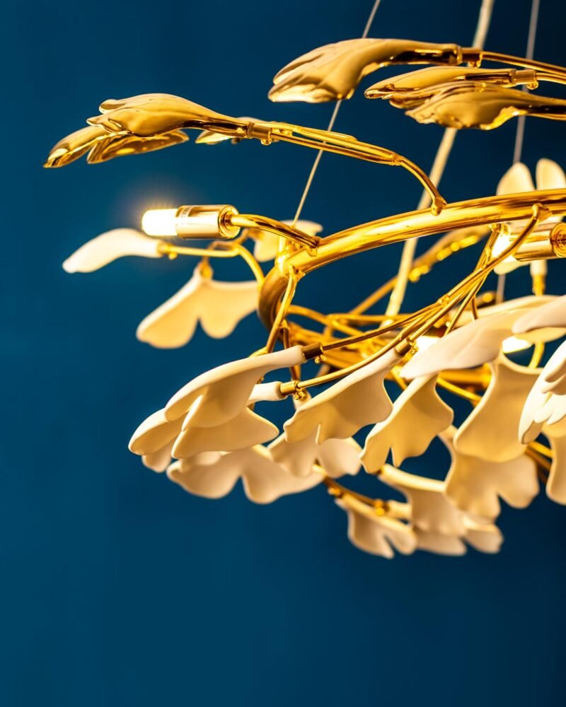 Ginkgo Leaf Branch Chandelier - Image 6