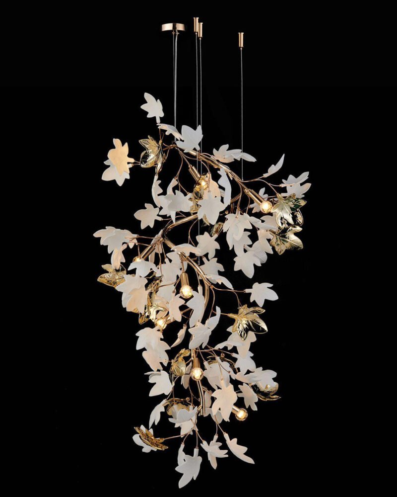 Maple Leaf Branch Staircase Chandelier - Image 2