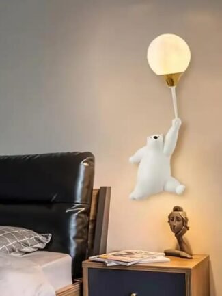 Veda Ember | White Wall Light for Living Room