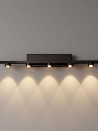 Halomirror | Black Wall Light for Living Room