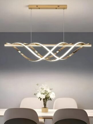 Lyra Pearl | Gold Chandelier for Living Room