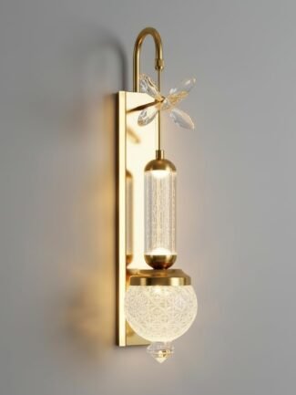 Vantis Pearl | Gold Wall Light for Living Room