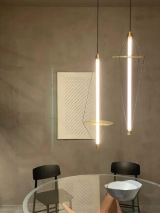 Lucent Aurum | Gold Pendant Light for Living Room