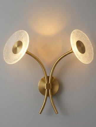 Lumen Pearl | Gold Wall Light for Living Room