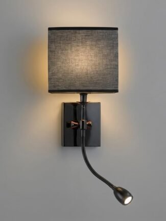 Ulvora | Black Wall Light for Living Room