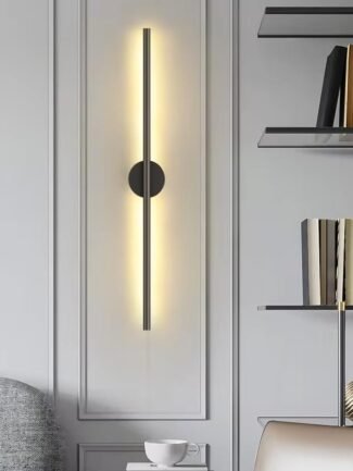 Veda Noir | Black Wall Light for Living Room