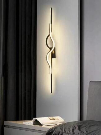 Curvia | Black Wall Light for Living Room