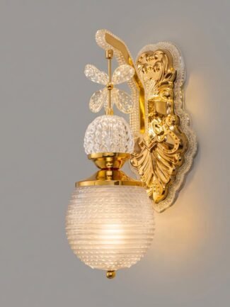Selura Pearl | Gold Wall Light for Living Room