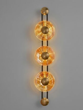 Solene Aura | Black And Gold Wall Light for Living Room