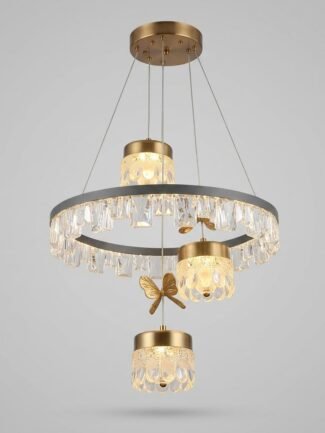 Zenithra | Gold Chandelier for Living Room