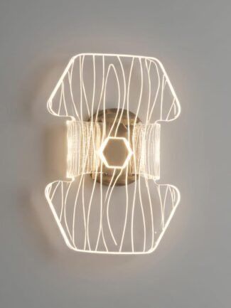 Zephyrine | Gold Wall Light for Living Room
