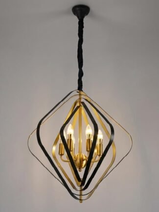 Solvique | Gold Chandelier for Living Room