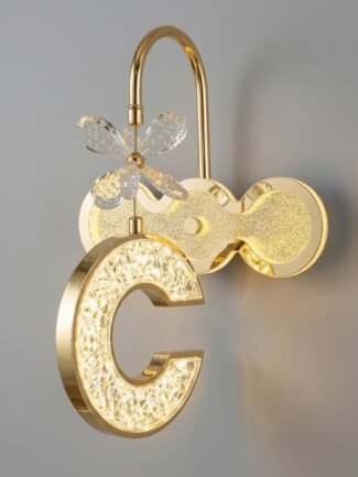 Falric | Gold Wall Light for Living Room