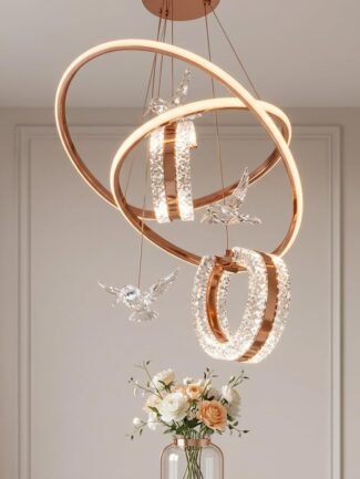 Moontrix | Gold Chandelier for Living Room