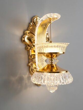 Eloria Pearl | Gold Wall Light for Living Room