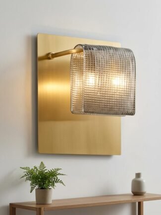 Lumen Ivory | Gold Wall Light for Living Room