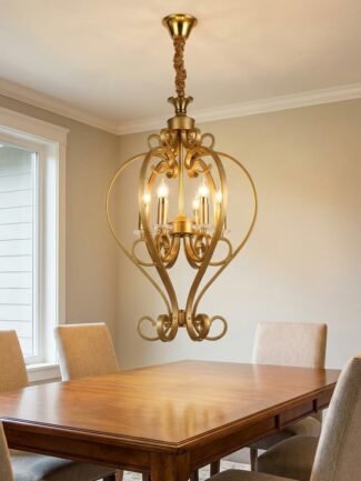 Nexlora | Gold Chandelier for Living Room