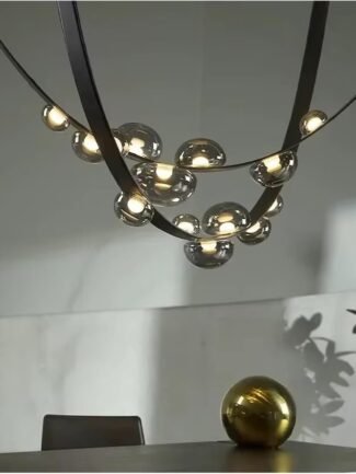 Eron Mist | Black Chandelier for Living Room