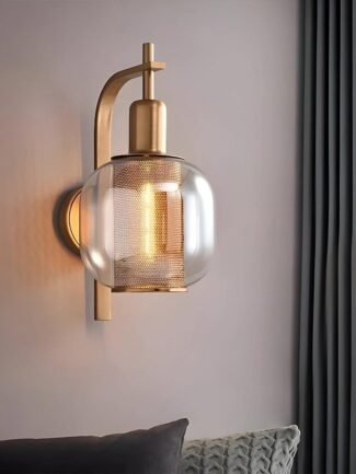 Orion Pearl | Gold Wall Light for Living Room