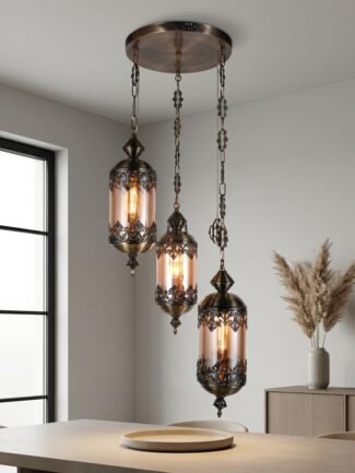 Elara Gilt | Gold Pendant Light for Living Room