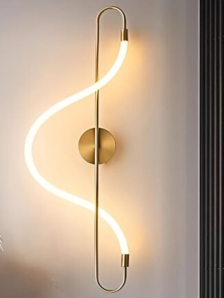 Ravel Ivory | Gold Wall Light for Living Room
