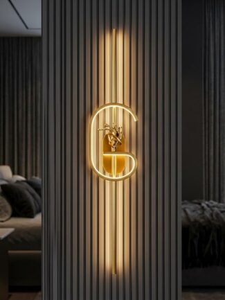 Astra Mist | Gold Wall Light for Living Room