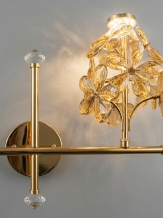 Iridia | Gold Wall Light for Living Room