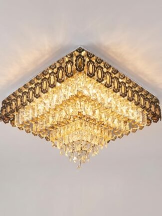Auristiq | Gold Chandelier for Living Room