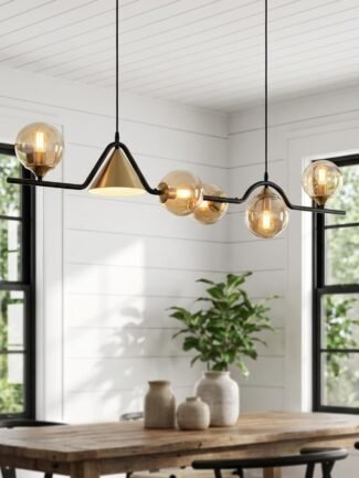 Lucent Ember | Gold Chandelier for Living Room