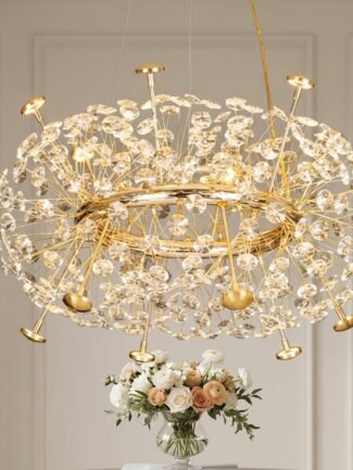 Zephyrella | Gold Chandelier for Living Room
