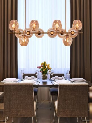 Lyra Ivory | Gold Chandelier for Living Room