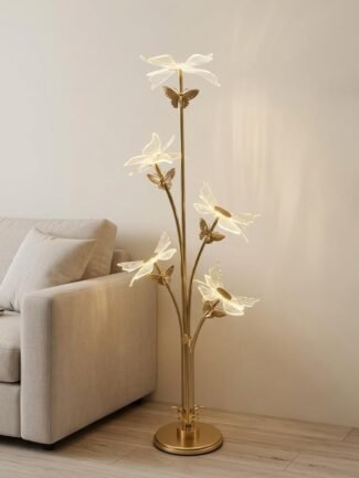 Eliiva LED Floor Lamp - Gold