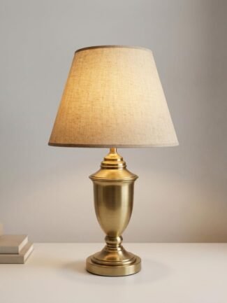 Varenaya LED Table Lamp - Antique Brass
