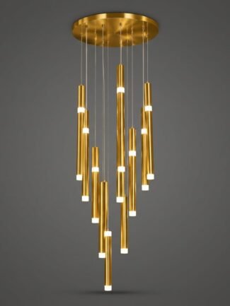 Lumivia LED Modern Chandelier - Gold