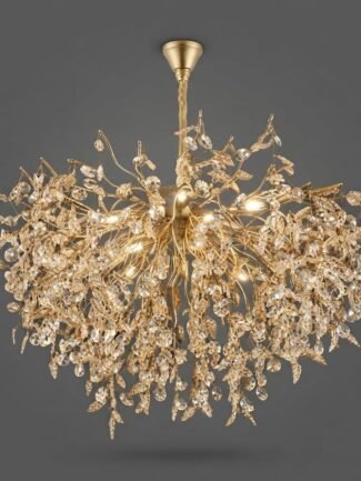 Noviaya LED Chandelier - Gold