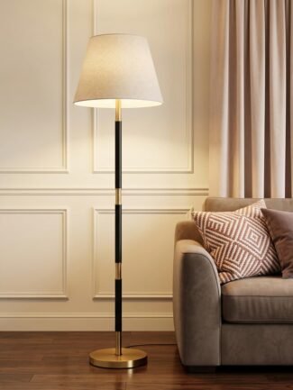 Orynen LED Floor Lamp - Black + Gold