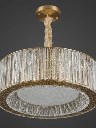 Novieva LED Chandelier - Gold