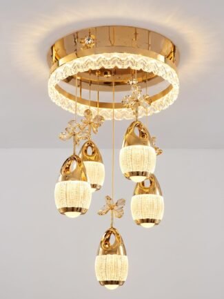 Lumien LED Modern Chandelier - Gold