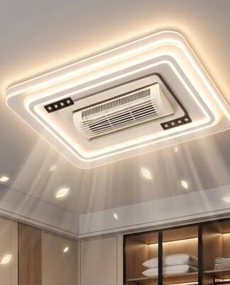 Afuelis| Modern LED Fan Chandelier - White
