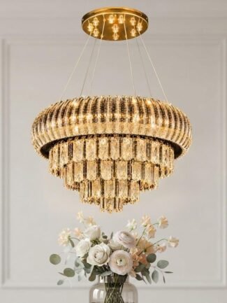 Nexaova Chandelier with LED | Decor Chronicle